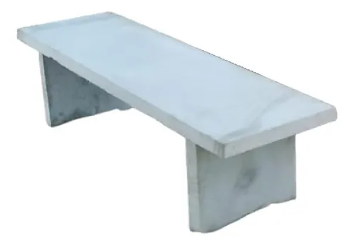 Bancos De Hormigón De 130x45x45 Nic Hormigones Gris