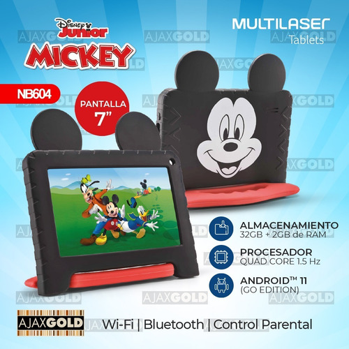 Imagen 4 de 10 de Tablet Con Funda Disney Niños 32gb 2gb Android 11 Outlet