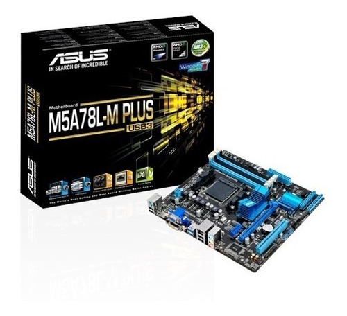 Placa Mãe Asus M5a78l-m Plus/usb3 Am3+ Usb 3.0 4 Slots Mem