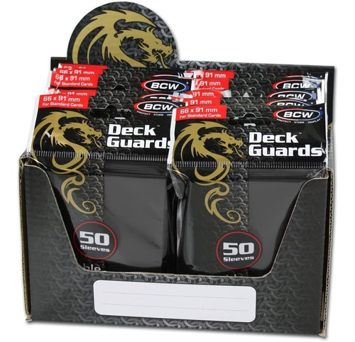 1 Estuche Premium Black Double  E Deck Guard Ctores De ...