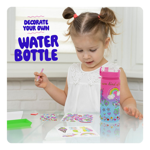 Kit De Decoración De Botellas De Agua Dan&darci Que Brillan