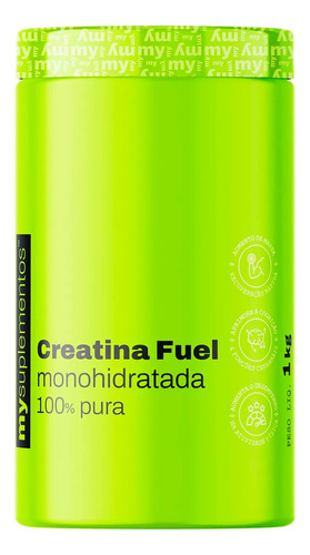 Creatina Monohidratada 1kg - 100% Pura - Creapure Creatine Sabor Neutro