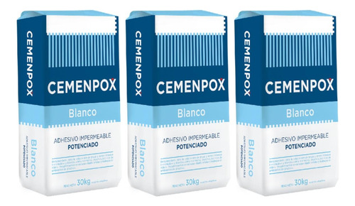 Cemenpox Blanco 3 X 30kg Envío Gratis Caba Y Gba