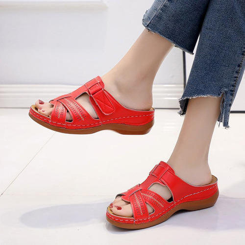 Nuevas Sandalias Retro Con Punta Abierta Para Mujer.
