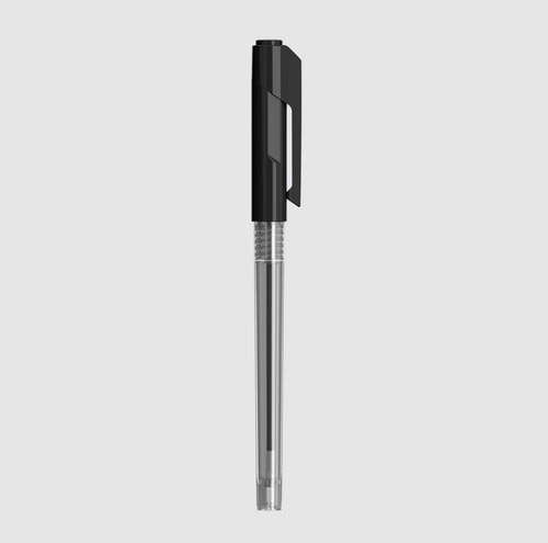 Caja X 50 Boligrafo Deli Arrow Extra Smooth 0.7 Mm Q010 Tinta Negro Exterior Negro Q01020
