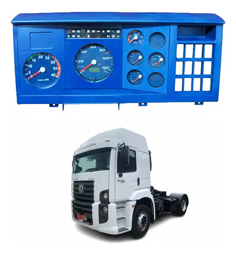 Painel Instrumento Azul 24v Completo Vw Caminhao Sem Arla 19