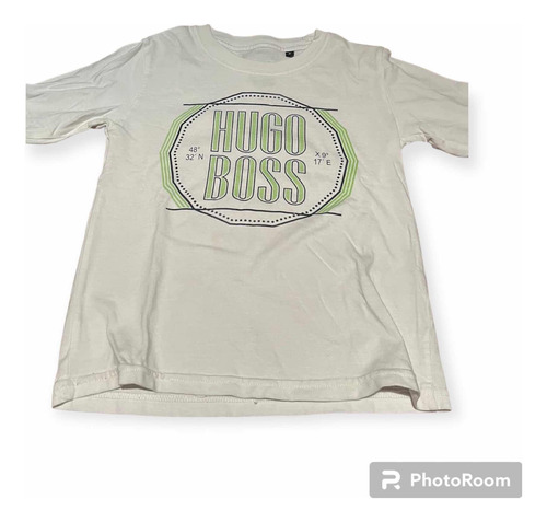 Remera Manga Larga Nino Talle 6 Hugo Boss