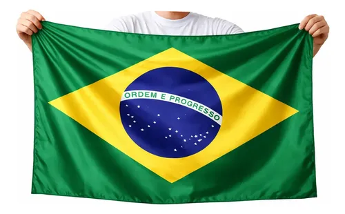 Bandeira Brasil Grande Dupla Face 1,50 X 0,90 Brasil