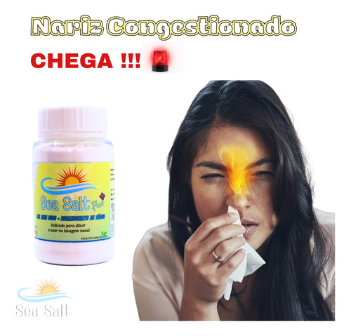 Sal Lavagem Nasal Com Bicarbonato De Sodio 100g 3 Unidades