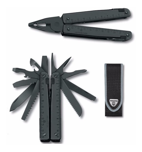 Pinzas Victorinox  Swisstool Black  3.0323.3cn+funda+grabado