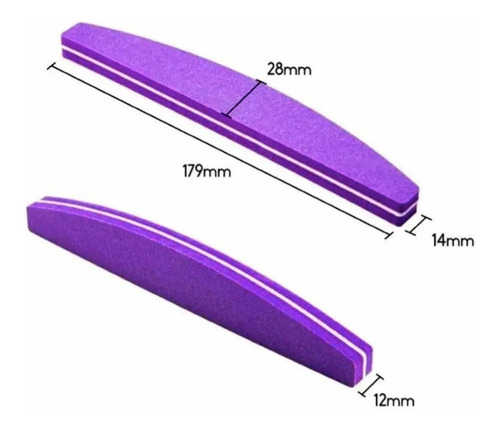 Lima Buffer Sponge 100/180 Uñas Esculpidas O Gelificadas