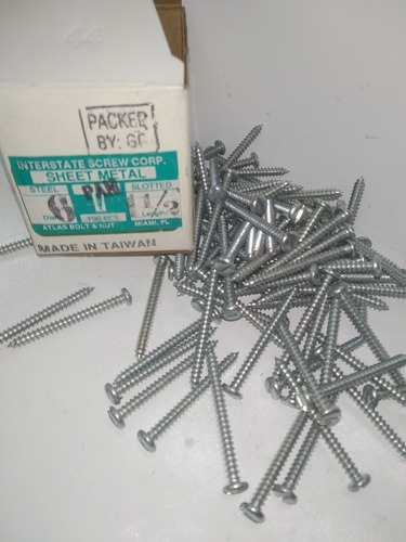 Caja De 100 Tornillos Tirafondos De 1.1/2