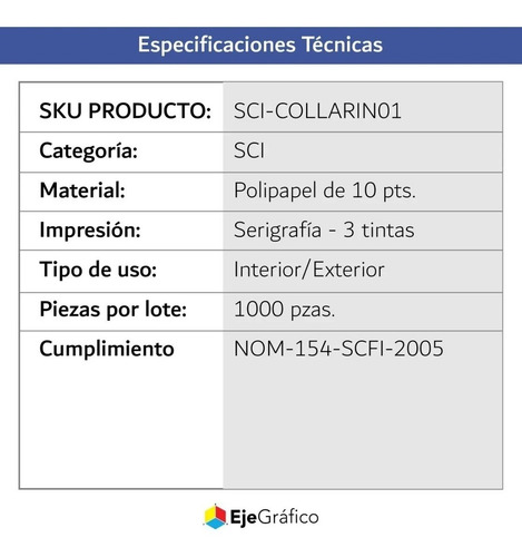 Imagen 3 de 3 de Collarín 1000 Pz Sci