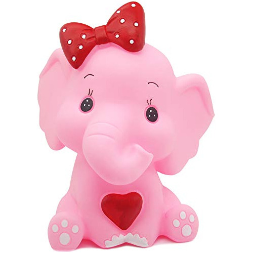 Cute Elephant Coin Bank (b), Alcancía Inastillable, Pu...