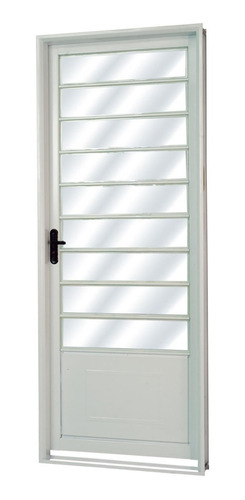 Porta De Aço Com Vidro Mini Boreal Minas Sul Mgm 215 X Wt