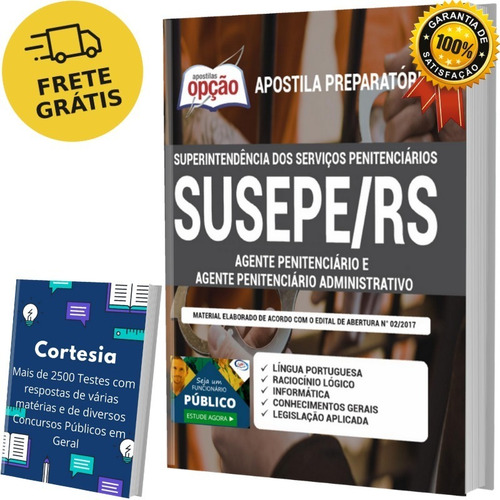 Imagem 1 de 6 de Apostila Concurso Susepe - Rs - Agente Penitenciário