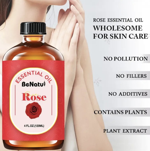 Aceite Esencia De Rosas 120ml Importado