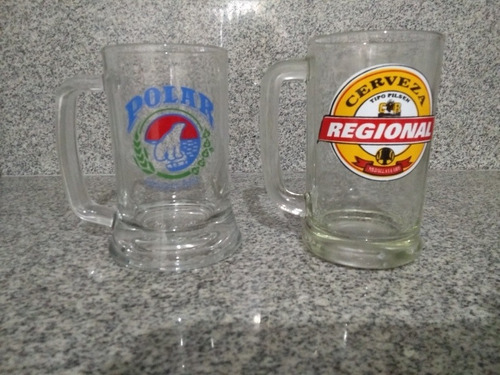 Vasos De Vidrio De Colección Polar, Regional Y Brahma