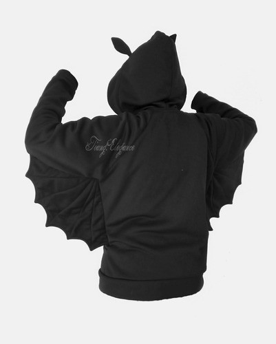 Sweater Campera Murcielago Goth Te018 Gotico