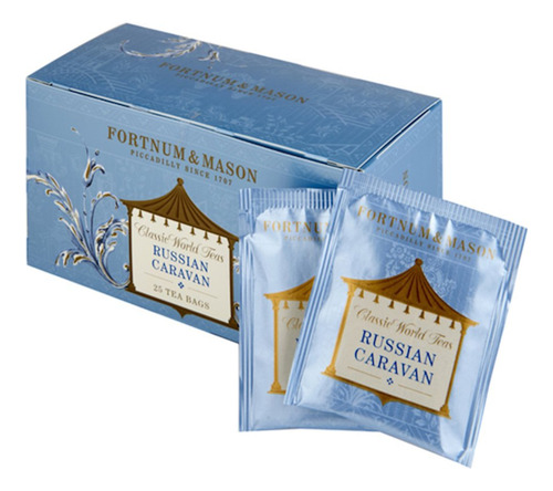 Fortnum And Mason British Tea, Russian Caravan 25 Bolsas De.