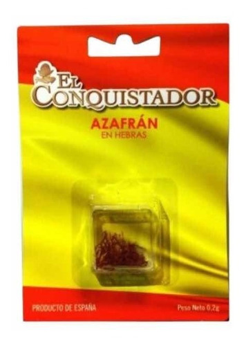 Azafran Español En Hebras, El Conquistador, Cápsula 0,2g