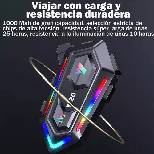 Audífonos Jzaq Y20 Edr Con Bluetooth Para Casco De Motocicle