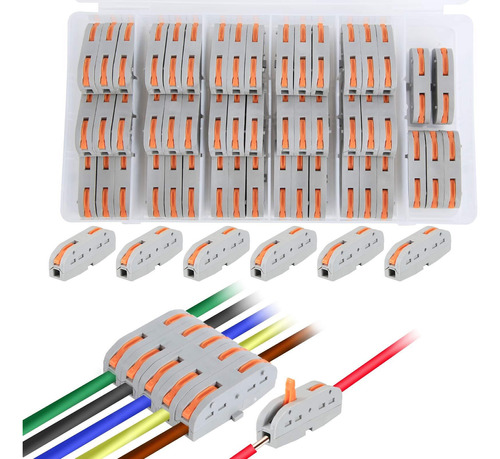 50pcs De Conectores De Empalme Bloque De Terminales Rápidos