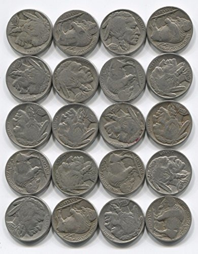 Colección De Monedas - Buffalo Nickels 20 Indian Head Coins 