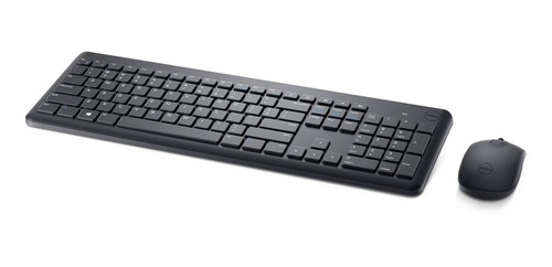 Imagen 3 de 5 de Kit de teclado y mouse inalámbrico Dell KM117 Español de color negro