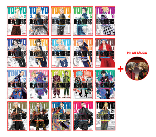 Combo Tokyo Revengers 2 A 21 + Pin - Manga