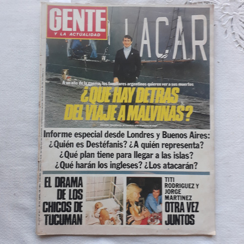 Revista Gente Nº 927 28/4/1983 Guerra Malvinas Nureyev