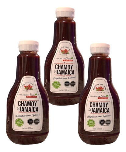 Jamaica Chamoy Con Stevia 500ml 3pack 