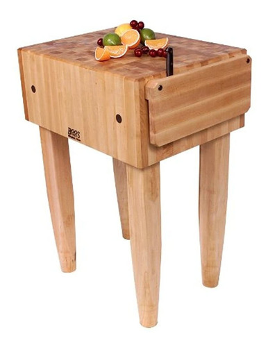 Mesa De Bloques De Carnicero Macizo De Grano De Madera De Ar