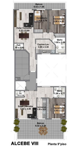Imagen 15 de 20 de 2 Ambientes Estrenar Venta Terraza Urquiza Mendoza 4521