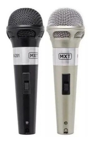 Microfone Mxt M-201 Duplo Dinâmico