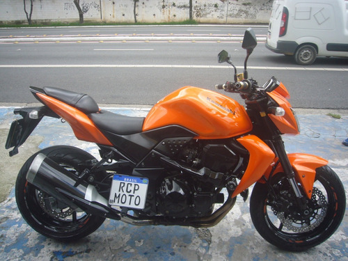 Imagem 4 de 10 de Kawasaki Z 750 Laranja 2012 Nova Baixo Km Troca Financia