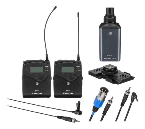 Sistema Lapela Sennheiser Ew100 Eng G4-a1 Transmissor Xlr Cor Preto