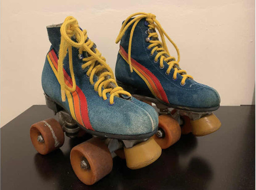 Patines De 4 Ruedas Roller Skate Vintage 3.5mx