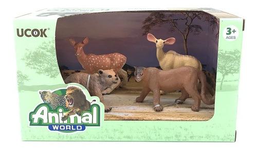 Playset Figuras Animal World Oso-puma (11143)