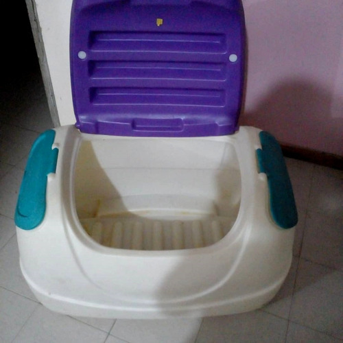 Baúl Plástico Con Tapa Para Guardar Juguetes Little Tikes