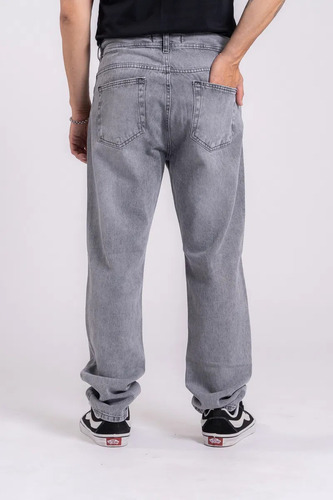 Jean Pantalon Oversize Relaxed Fit Grey Gris Claro Premium