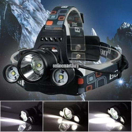 Imagen 3 de 4 de Linterna Minera Cabeza Recargable 20000 Lumens Manos Libres