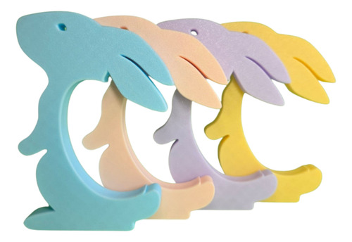 Soporte Huevo De Pascua 5 Unidades De Conejo-impreso En 3d