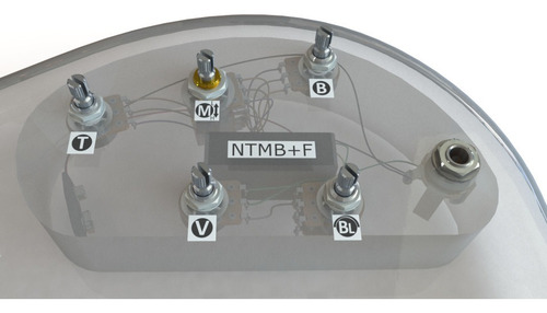 Imagem 2 de 7 de Circuito Ntmb+f Bartolini Ativo 5 Potenciômetro Hr-5.2/918