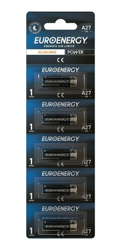 Pack X 5 Pila Bateria A27 Euroenergy 12v - Local Hurlingham