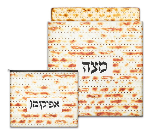 Pésaj Seder Afikoman Bolsa Set Bordado Matzah Holder 15  Mat