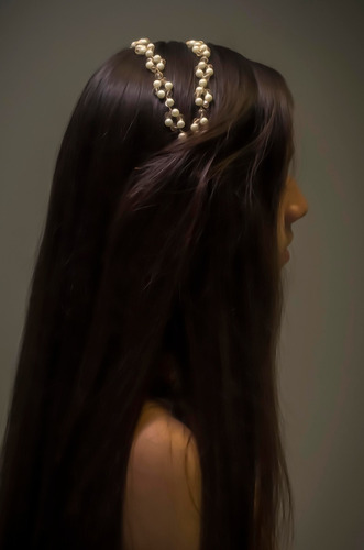 Imagen 5 de 8 de Tocado Diadema Tiara Novia Xv Años Comunión Bautizo Jime