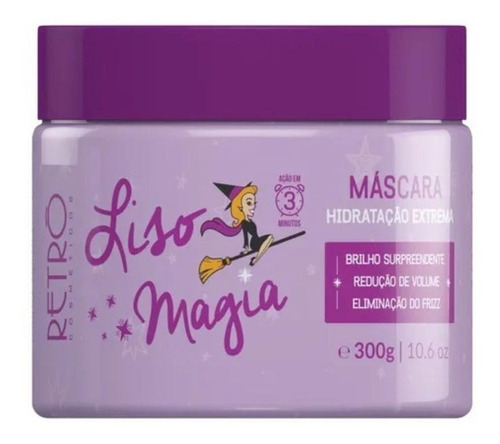 Retrô Cosméticos Máscara Hidratação Extrema Liso Magia 300g