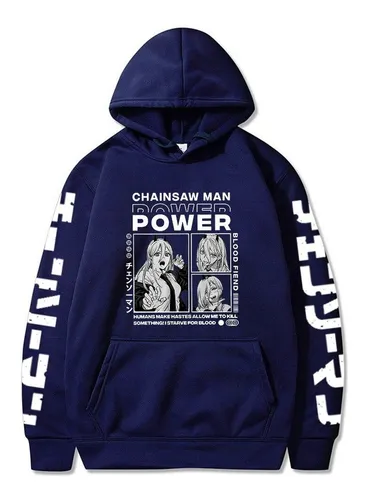 Chainsaw Man Denji Power Anime Prints Sudaderas Con Capucha