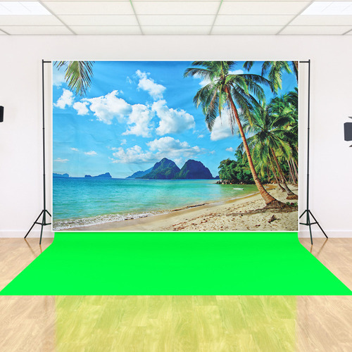 Fotografía Tropical De Verano Con Telón De Fondo De Playa